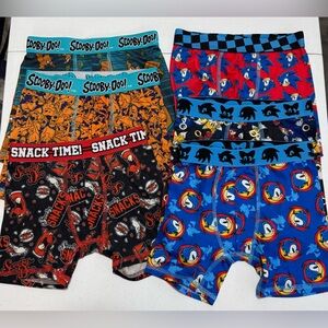 Sonic and Scooby-Doo Kids Boxer Briefs Set